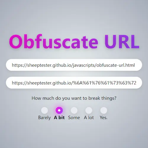 Thumbnail for URL obfuscator