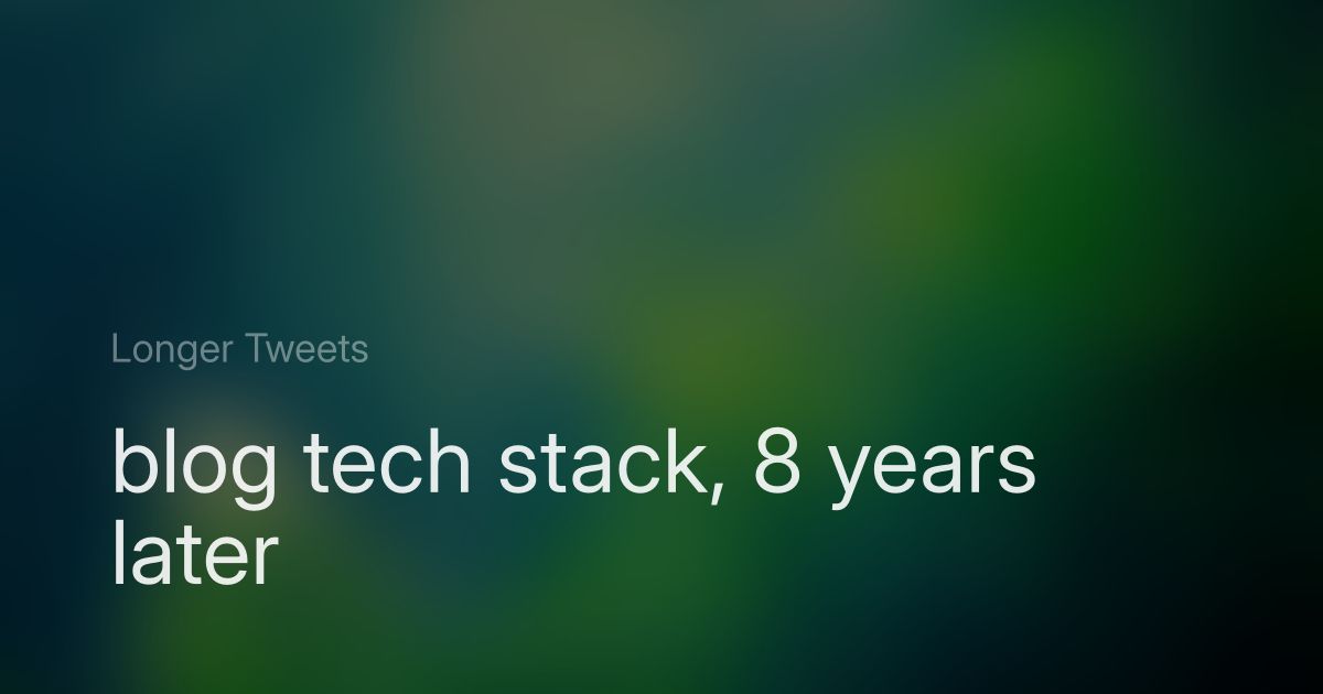 "Longer Tweets" and the blog post title on a blurred photo of leaves in rain