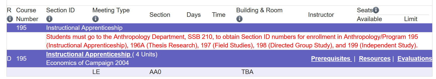 Section AA0, time and location TBA